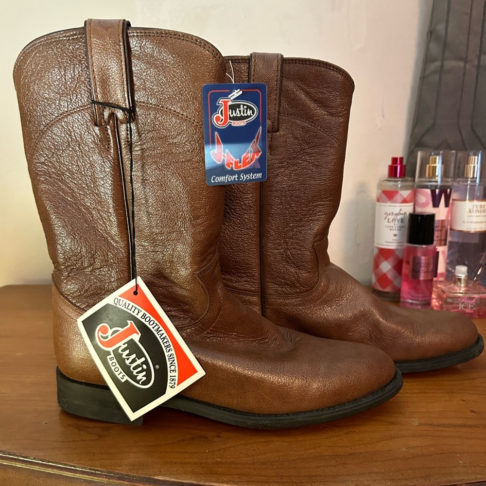 Justin 3714 roper toe boots